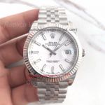 Copy Rolex Datejust 2 41MM Jubilee White Stick Dial For Men